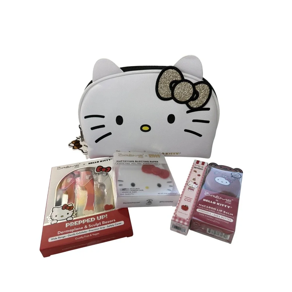 The‎ Creme Shop x Hello Kitty Makeup Bag Beauty Set Limited Edition 5pc Bundle